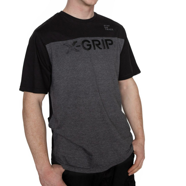 X-Grip Lifestyle póló, fekete/szürke, L, 1, nordicamoto.ro