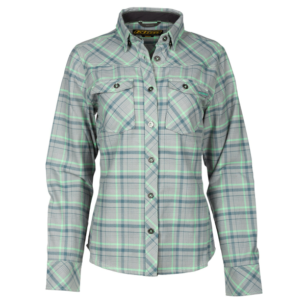 Camasa Dama Klim Upland Flannel Black - Asphalt, 9, nordicamoto.ro