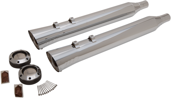 Fatshots Slip-on Mufflers Chrome, 1, nordicamoto.ro