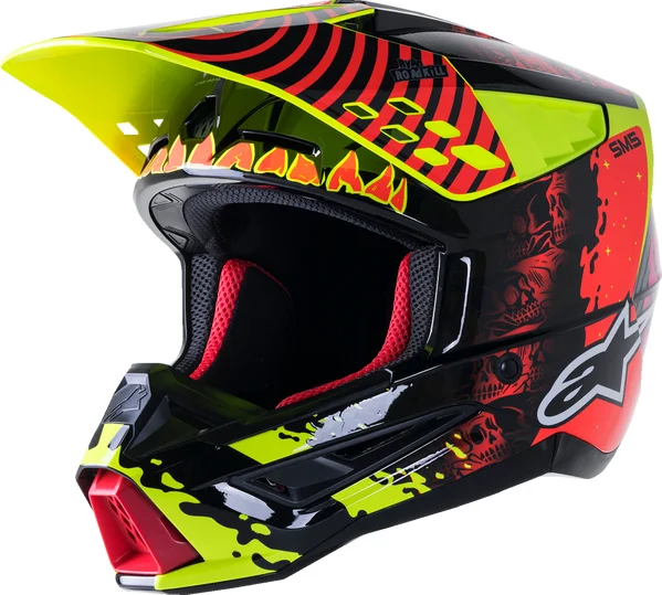 Casca Alpinestars SM5 Solar Flare Black/Yellow L, 1, nordicamoto.ro
