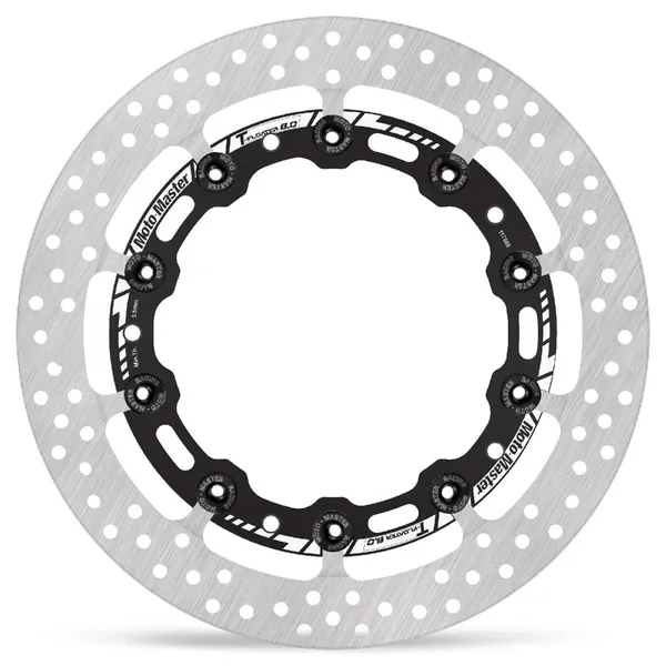 Halo sorozatú úszó rotor – fekete, ezüst, rozsdamentes acél, 1, nordicamoto.ro