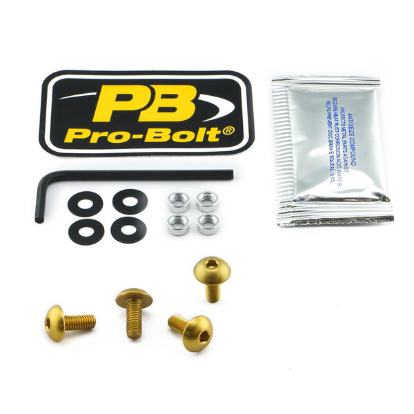 Screen Bolt Aluminium Gold, 1, nordicamoto.ro