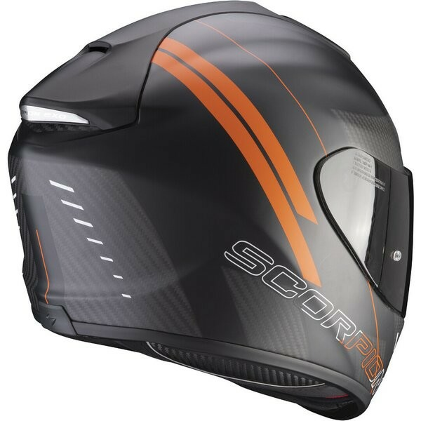 Scorpion EXO 1400 Air Carbon Drik matt fekete/narancssárga teljes arcú bukósisak, L-es méret, 2, nordicamoto.ro