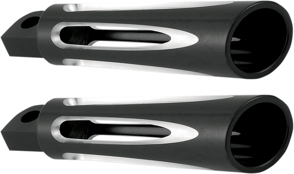 Ness-tech® Footpegs Black, Silver, 1, nordicamoto.ro