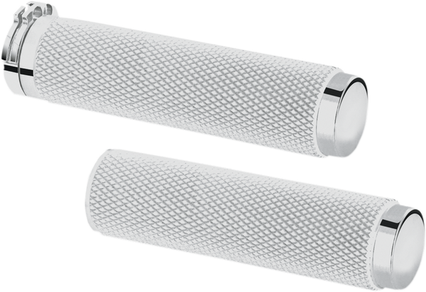 Billet Grips Silver, 1, nordicamoto.ro