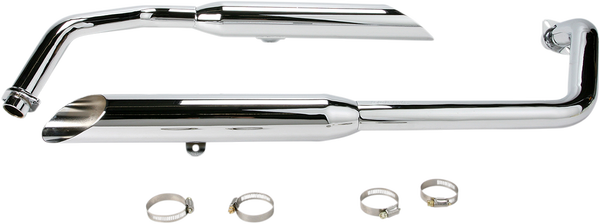 Classic Exhaust System Chrome, 1, nordicamoto.ro