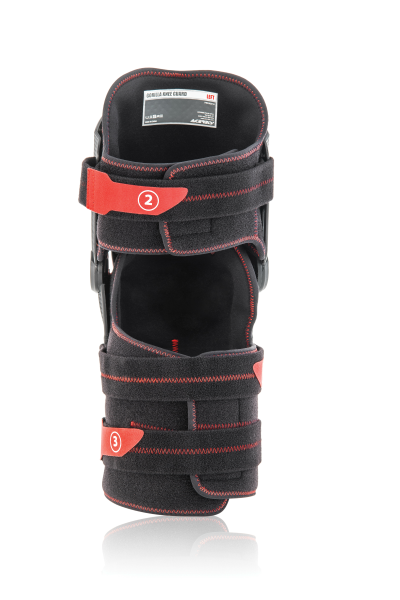 Genunchiere Acerbis Gorilla Negru/Rosu, 4, nordicamoto.ro