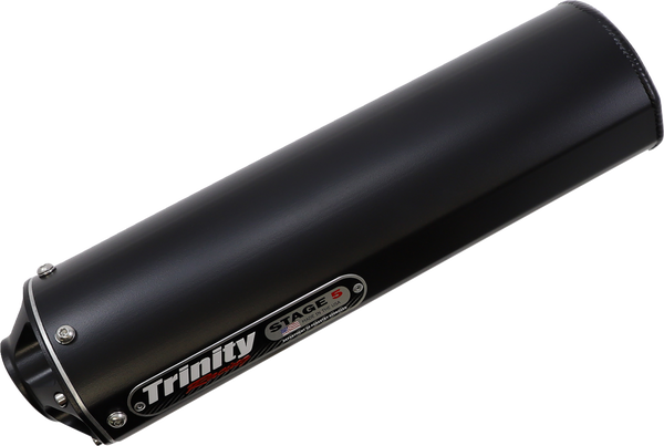 5 Stage Slip-on Muffler Black, Brushed, Cerakote®, 1, nordicamoto.ro