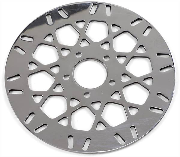 Front Brake Rotor Mesh Stainless Steel 11.8(r) Polished Stainless Steel, 3, nordicamoto.ro