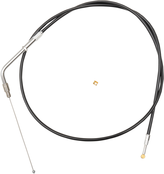 Black Vinyl Braided Handlebar Throttle Cable Black Standard, 1, nordicamoto.ro