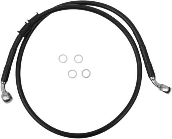 Extended Length Brake Line Black, Vinyl Coated Oversize [+102 mm (4'')], 1, nordicamoto.ro