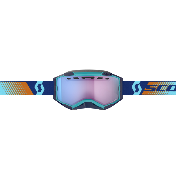 Scott Goggle Fury Snow Cross royal blue/orange enhancer blue chrome, 2, nordicamoto.ro