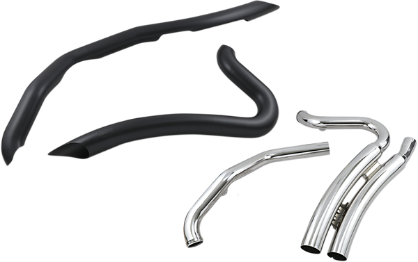 Speedster Swept Short Exhaust System Black, 1, nordicamoto.ro