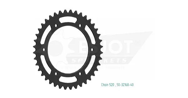 Standard 520 Negru hátsó lánckerék, 1, nordicamoto.ro
