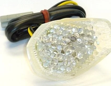 LED-es jelzőfények karosszériaburkolatokhoz, borostyánszínű, 1, nordicamoto.ro