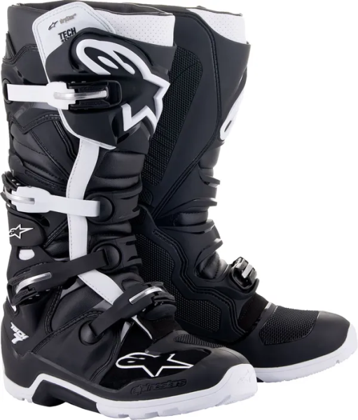 Cizme Alpinestars Tech 7 Enduro Drystar Black/White 45,5, 1, nordicamoto.ro