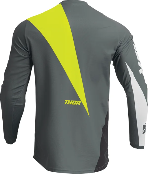 Tricou Thor Sector Edge Acid/Gray 2XL, 2, nordicamoto.ro
