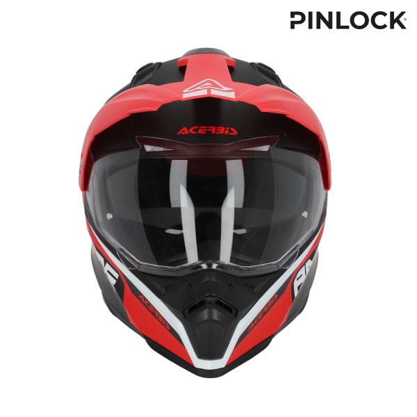Acerbis Flip FS-606 teljes arcú sisak 22-06 szürke/piros M, 6, nordicamoto.ro