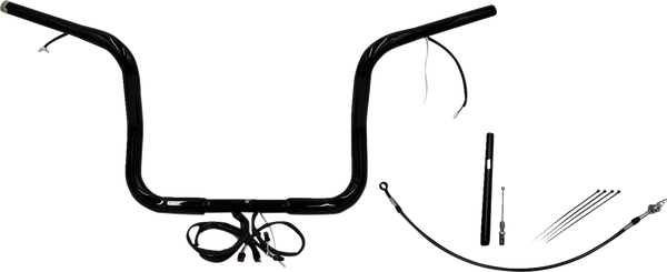 Plug & Play Ez Install 1-1/4(r) Round Top Handlebar Kit Black, 3, nordicamoto.ro