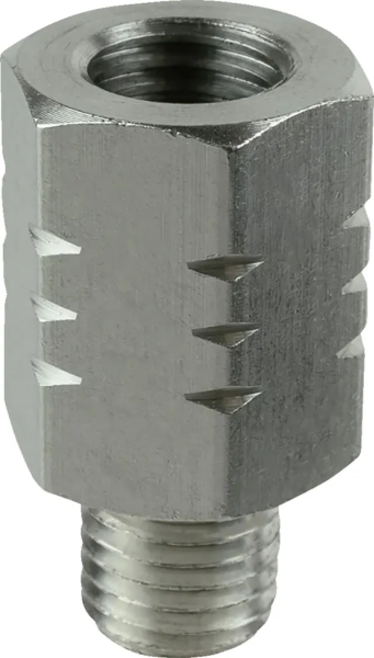M10-1.25 Reverse Thread Adapter Silver, 1, nordicamoto.ro