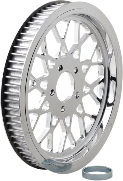 Polished 1-1/2(r) Rear Belt Pulley Chrome, 2, nordicamoto.ro