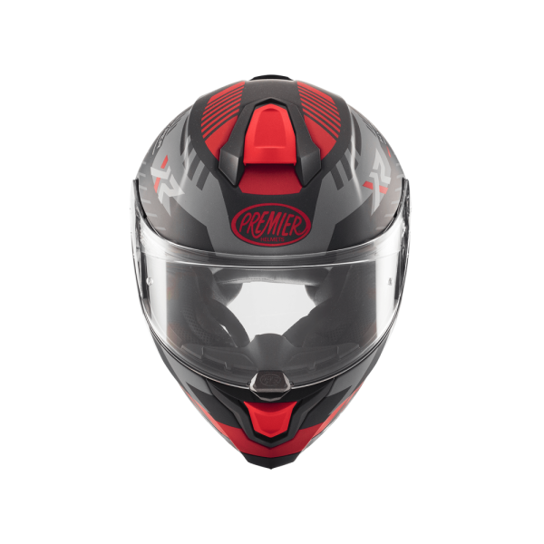 Casca Premier Hyper Carbon XR sisak, piros/fekete/szürke, M-es méret, 1, nordicamoto.ro