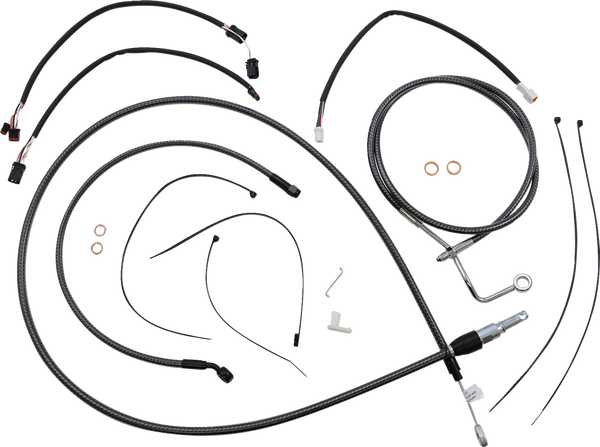 Karbonfibr Designer Handlebar Installation Kit Silver, 1, nordicamoto.ro