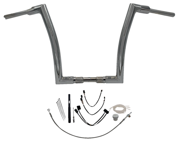 1-1/2(r) Ez Install Flat Top Handlebar Kit Silver, 1, nordicamoto.ro