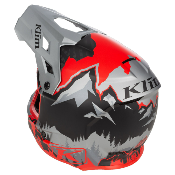 Klim F3 Carbon ECE Unruly fekete–fehér motoros sisak, 79, nordicamoto.ro