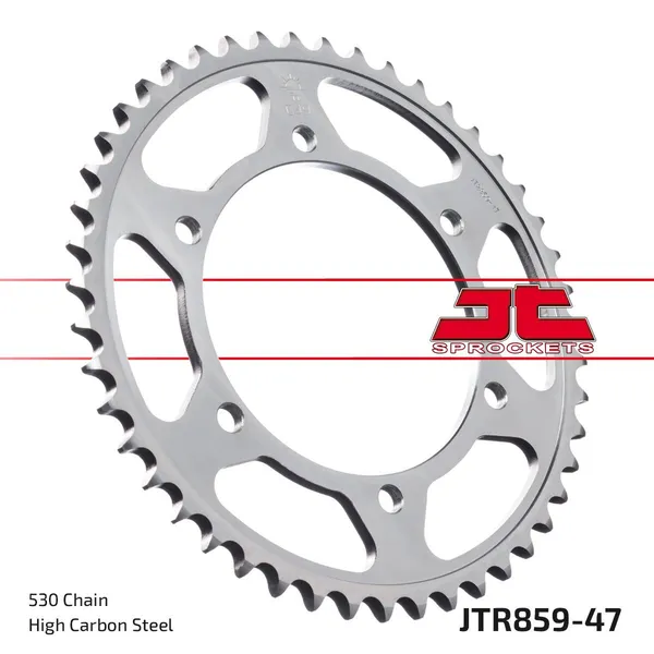 JT SPROCKETS Indukciós edzésű hátsó lánckerék, fekete cinkbevonatú, fekete, cink, 1, nordicamoto.ro