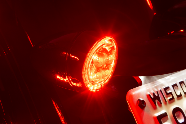 Led Lighted Fang® Rear Signal Light Inserts Black, 1, nordicamoto.ro