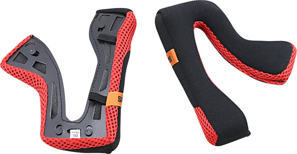 Sm5 Helmet Cheek Pad Gray, Red, 1, nordicamoto.ro