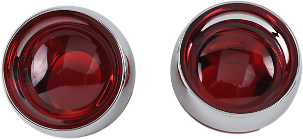 Deep-dish Bezels W/ Lens Chrome, 2, nordicamoto.ro
