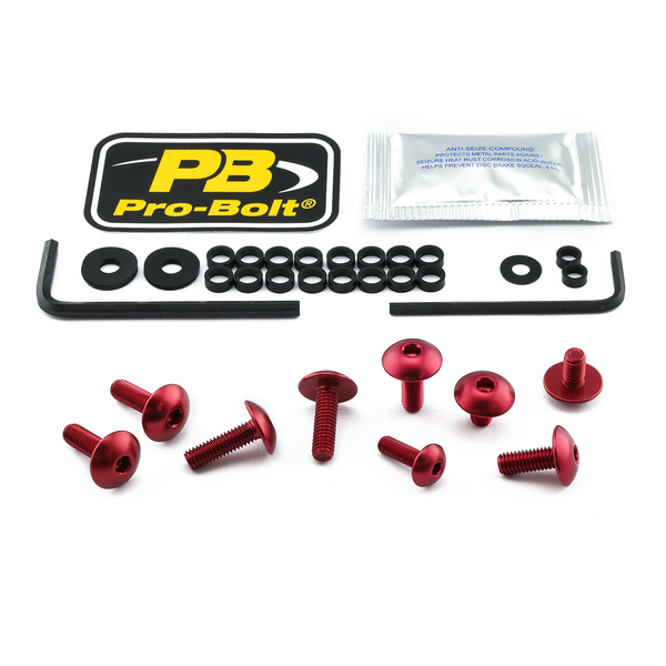 Fairing Bolt Kit For Triumph Red, 1, nordicamoto.ro