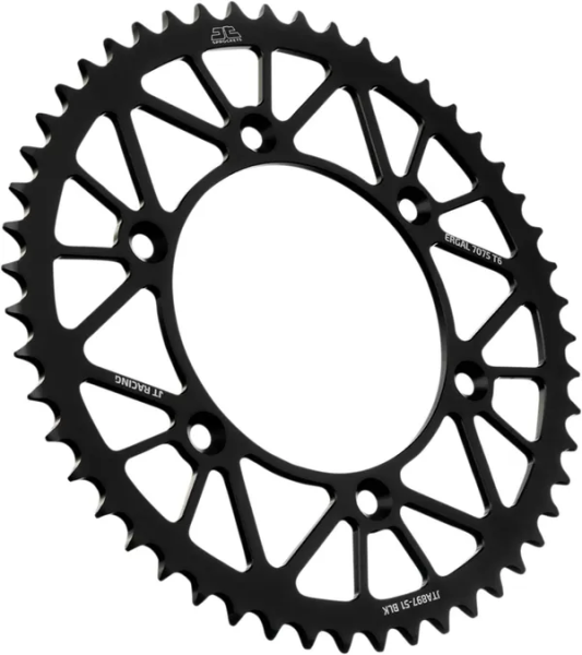 Pinion spate KTM ,Husaberg ,Husqvarna 51 dinti JT aluminiu negru, 1, nordicamoto.ro