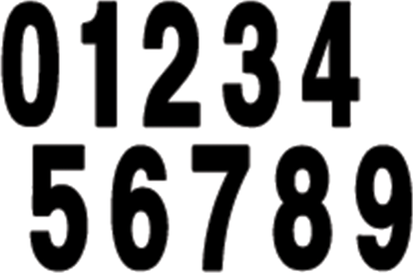 Standard Numbers White, 1, nordicamoto.ro