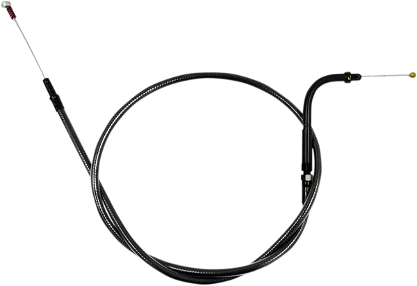 Midnight Braided Handlebar Idle Cable Black 38 cm - 43 cm (15' - 17'), 1, nordicamoto.ro