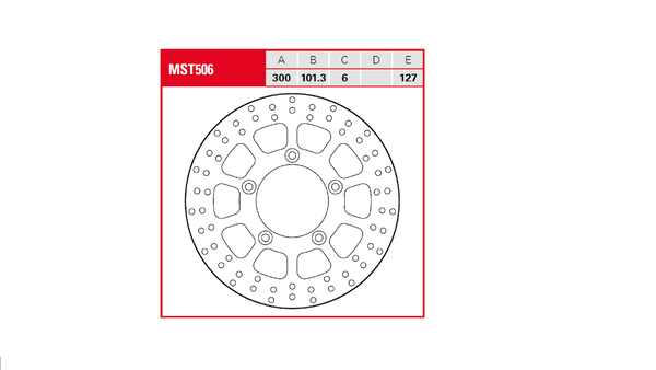 Brake Rotor Fixed Round Silver, Stainless Steel, 2, nordicamoto.ro