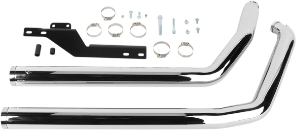 Dragster Exhaust System Chrome, 1, nordicamoto.ro