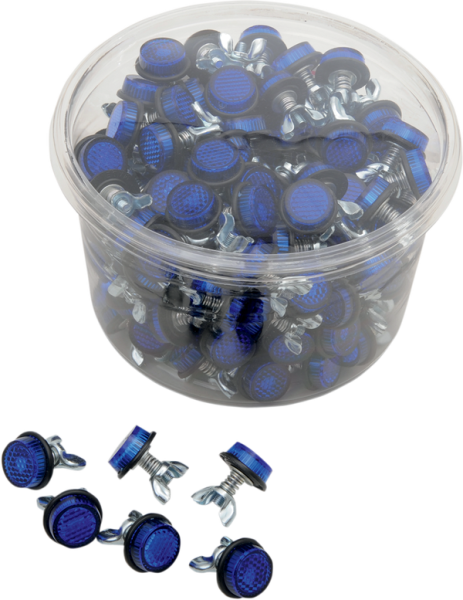 License Plate Reflectors Blue, 1, nordicamoto.ro