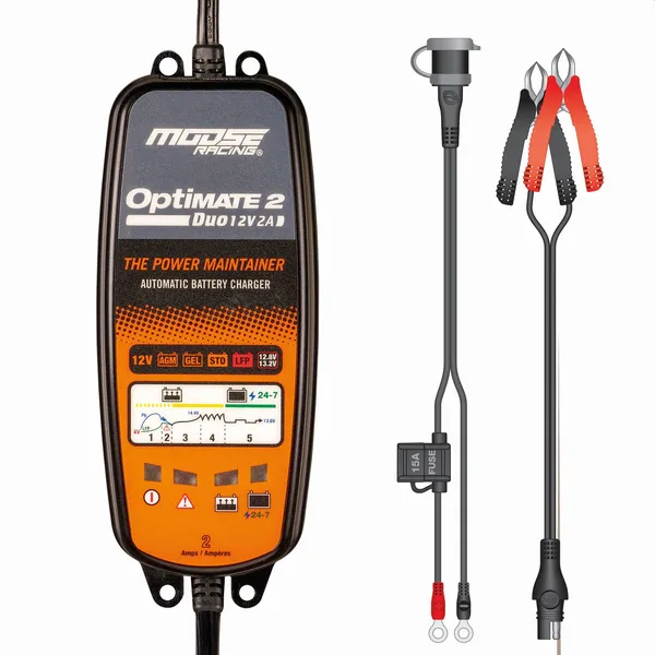 MOOSE RACING Optimate 2 Duo Mse töltő, 3, nordicamoto.ro