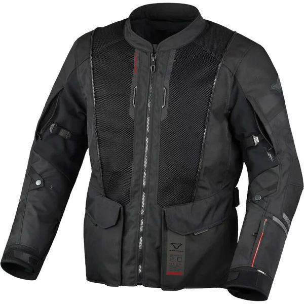 MACNA AIR HYBRID 2.0 XL vízálló túra-/kalanddzseki – szürke/fekete/piros, 8, nordicamoto.ro