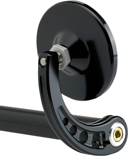Bar End Mirror Anodized Black, 1, nordicamoto.ro