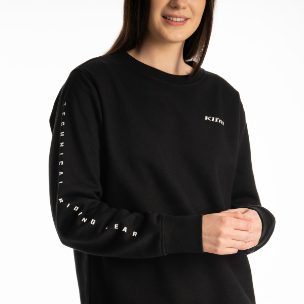 Bluza Dama Klim Morgan Ridge Crew Black - White, 8, nordicamoto.ro