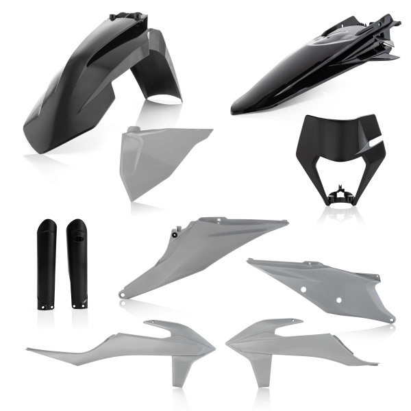 Acerbis teljes műanyag készlet a KTM EXC/EXC-F 2020–2023-as modellekhez, fekete, 8, nordicamoto.ro