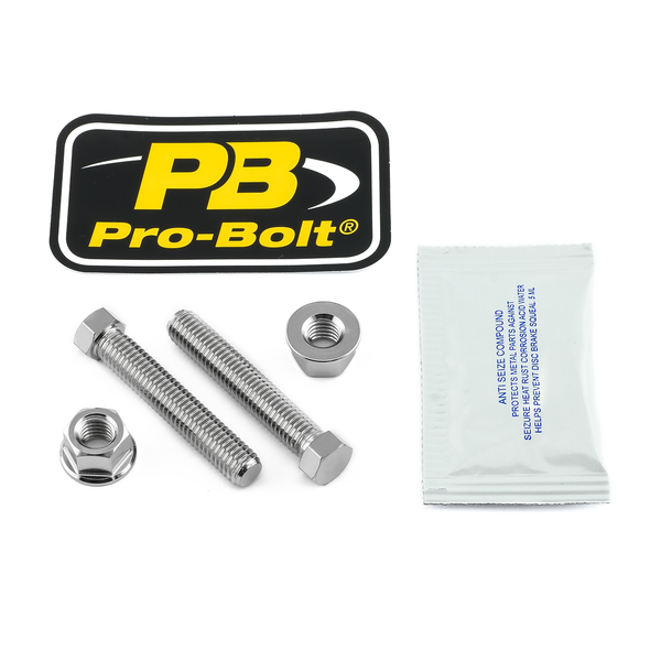Stainless Steel Axle Adjuster Nut  & Bolt Set Natural, 1, nordicamoto.ro