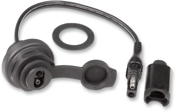 Sae Panel Mount Socket Black, 1, nordicamoto.ro