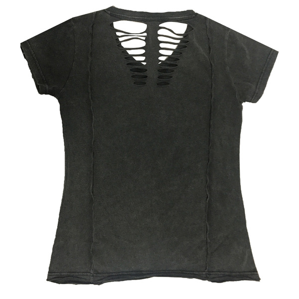 Women's Dagger Skull T-shirt Gray L +, 4, nordicamoto.ro