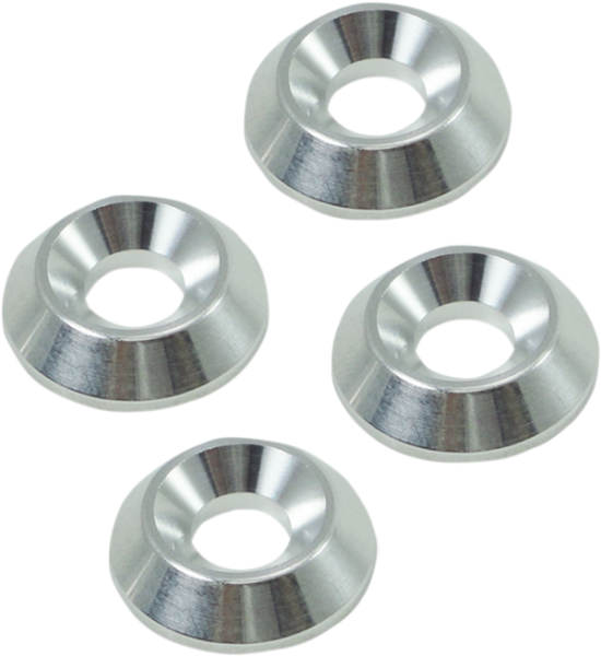Flat Head Trim Washers Silver, 2, nordicamoto.ro