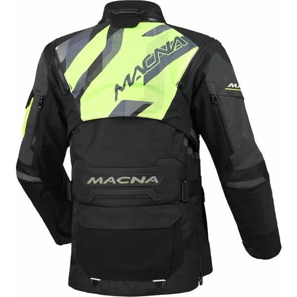 MACNA FLEXODUS Night Eye™ L női vízálló túra-/kalanddzseki – Fekete Night Eye/Fluo sárga, 4, nordicamoto.ro
